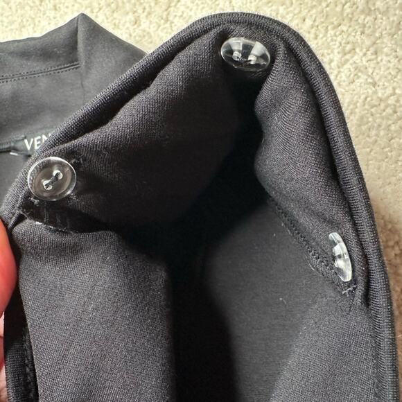 VENUS Black Wrap-Style Jumpsuit with Tapered Legs - Picture 5 of 8